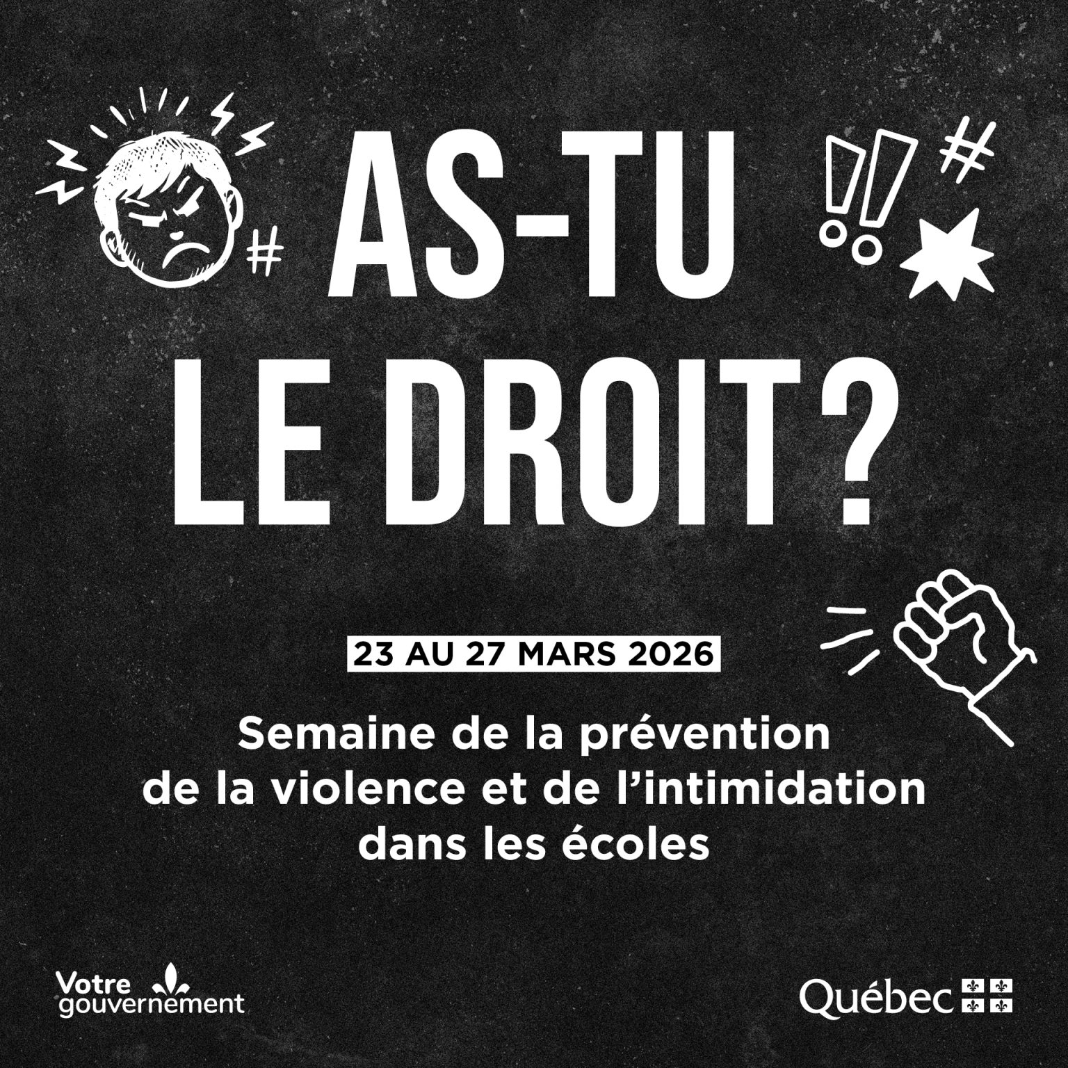 Semaine de la prévention de la violence et de l’intimidation dans les ...